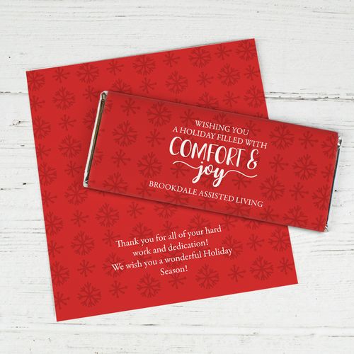 Personalized Christmas Comfort & Joy Standard Wrappers Only