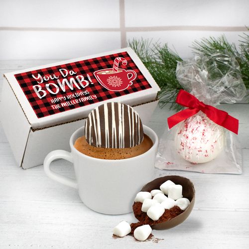Personalized Christmas Hot Chocolate Bomb Gift Box - You Da Bomb