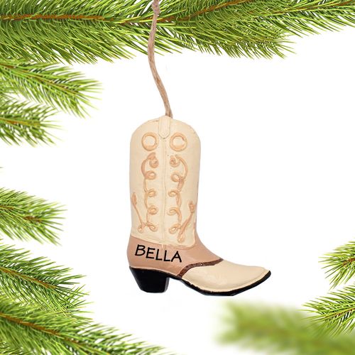 Personalized Cowboy Boots (Tan)