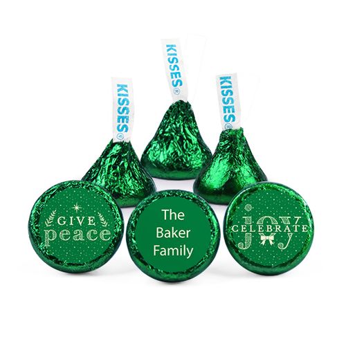 Personalized Christmas Spread Cheer Hershey's Kisses