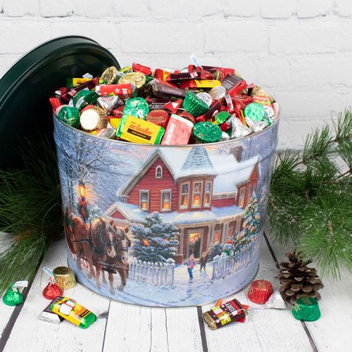 Hershey's Happy Holidays Mix Dashing Through the Snow Tin - 8 lb