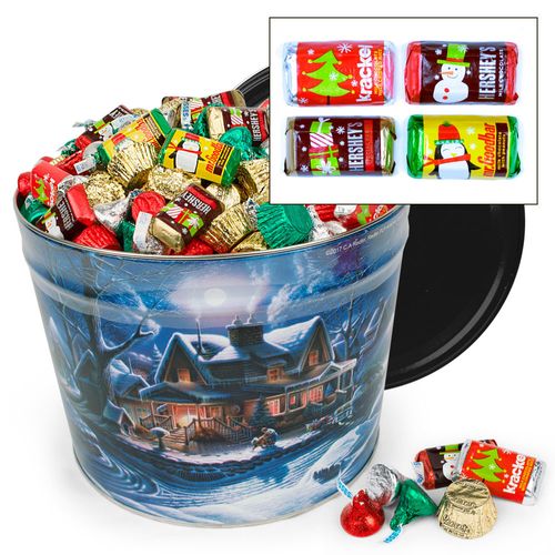 Hershey's Happy Holidays Mix First Homecoming Tin - 12 lb