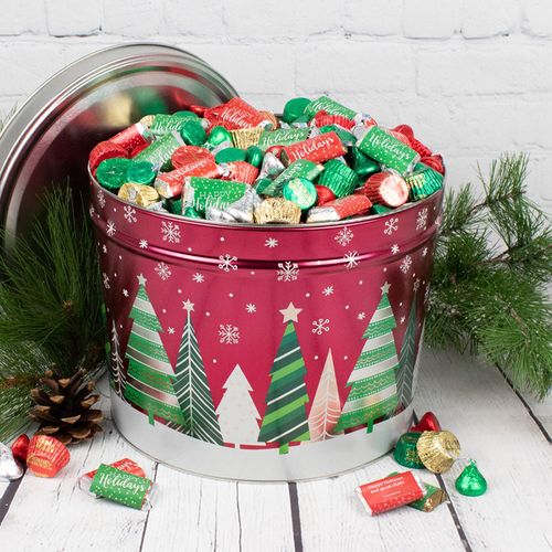 Personalized Hershey's Happy Holidays Mix Holiday Trees - 8 lb