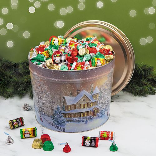 Hershey's Happy Holidays Mix Home For The Holidays Tin - 12 lb