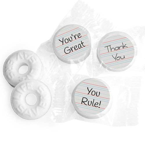 Custom Life Savers - You Rule Teacher Gift Stickers