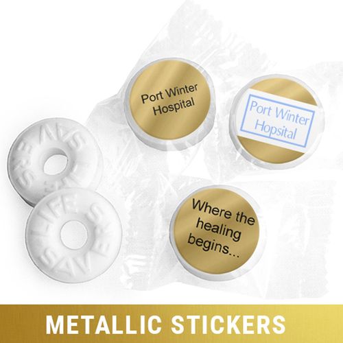 Personalized Life Savers Mints - Metallic Business Add Your Logo