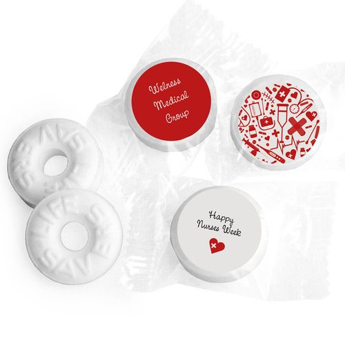 Nurse Appreciation Personalized Life Savers Mints First Aid Heart
