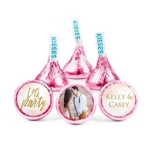 Personalized Engagement Champagne Party Hershey's Kisses