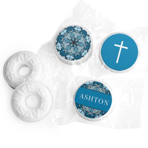 Personalized Stained Glass Communion Life Savers Mints