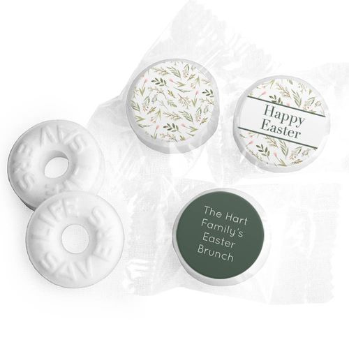 Personalized Easter Spring Greenery Life Savers Mints