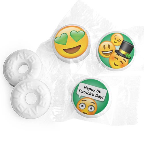 Personalized St. Patrick's Day Emoji Life Savers Mints