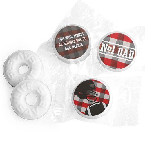 Personalized Football Dad Father's Day Life Savers Mints