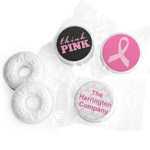 Personalized Bonnie Marcus Life Savers Mints - Breast Cancer Awareness Pink Power
