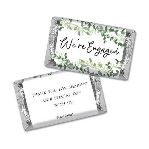 We're Engaged Wedding Personalized Miniature Wrappers