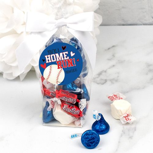 Personalized Valentine's Day Goodie Bags - Home Run