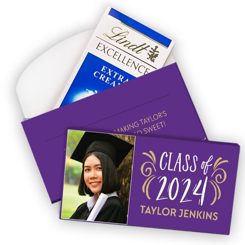 Deluxe Personalized Graduation Lindt Chocolate Bars (3.5oz)