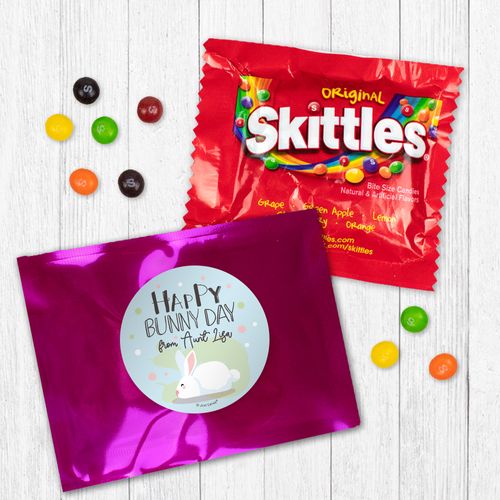 Personalized Easter Happy Bunny Day - Skittles