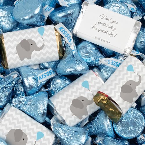 Boy Baby Shower Elephant Hershey's Mix 1.75lb Bag (118 pieces)