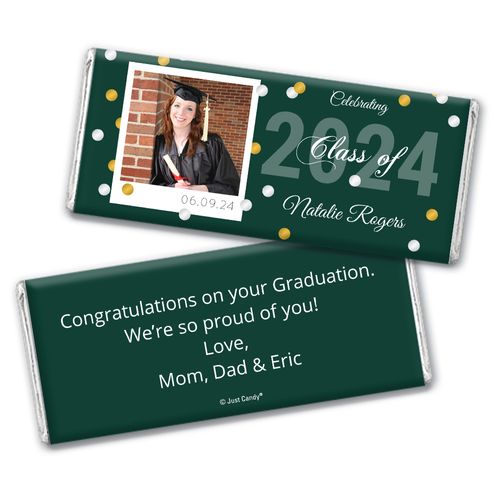Graduation Personalized Chocolate Bar Polaroid Photo Confetti