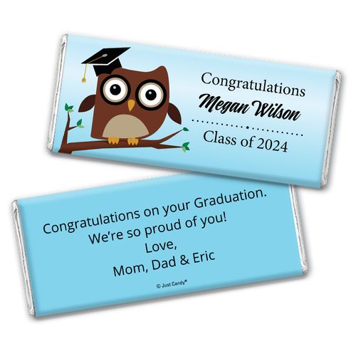 Graduation Personalized Chocolate Bar Owl Pre-School