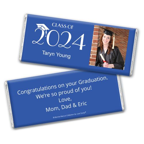 Personalized Bonnie Marcus Collection Solid Color Graduation Chocolate Bar