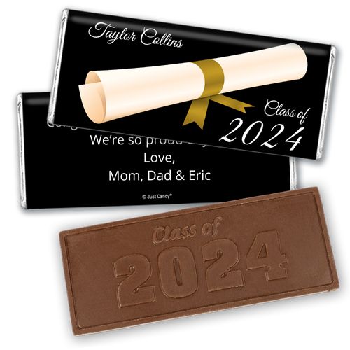 Graduation Personalized Embossed Chocolate Bar Diploma