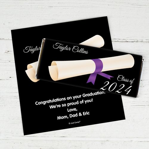 Diploma in the Air Personalized Candy Bar - Wrapper Only