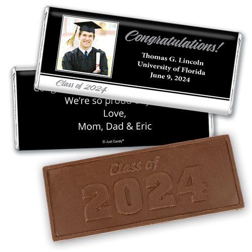Graduation Personalized Embossed Chocolate Bar Congratulations Photo