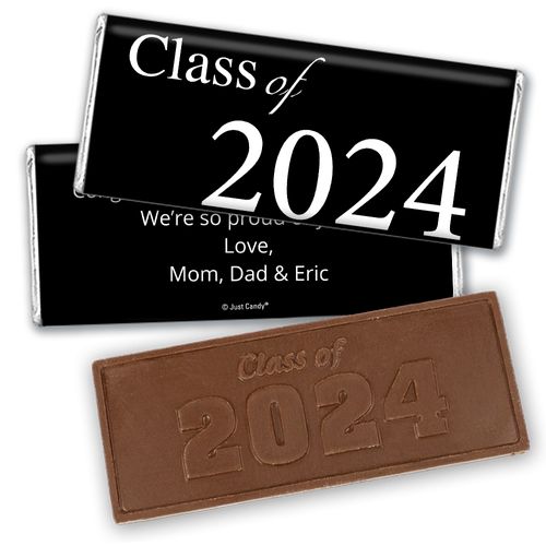 Graduation Personalized Embossed Chocolate Bar "Class Of" and Year