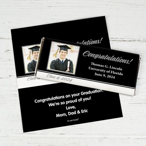 Grad-ulations Personalized Candy Bar - Wrapper Only