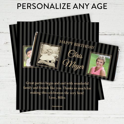 Classic Style Personalized Candy Bar - Wrapper Only