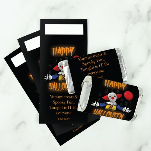Personalized Halloween Creepy Clown Hershey's Miniatures Wrappers