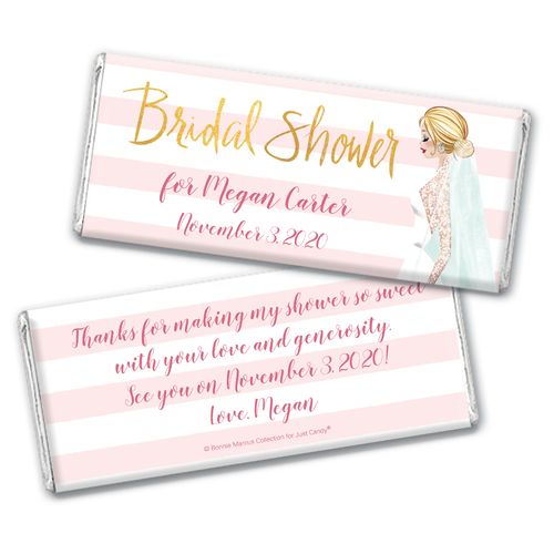 Bridal March Bridal Shower Favors Personalized Hershey's Bar Assembled