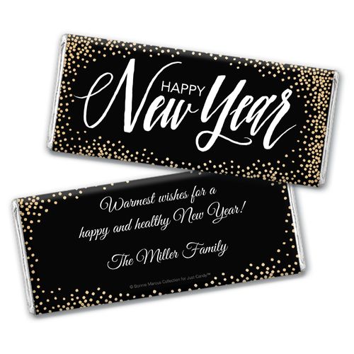 Personalized Good Year New Years Chocolate Bar & Wrapper