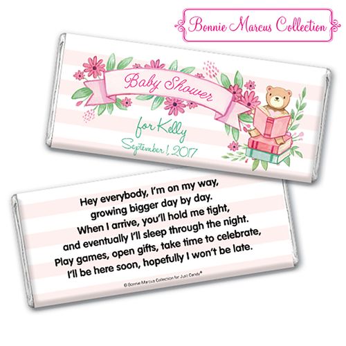 Bonnie Marcus Collection Personalized Chocolate Bar Baby Shower Favors Story Time