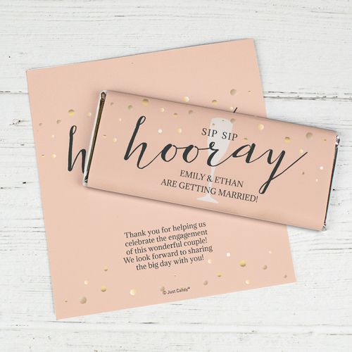Personalized Wedding - Sip Sip Chocolate Bar Wrappers