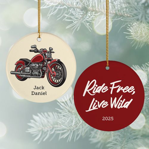 Motorcycle Holiday Ornament