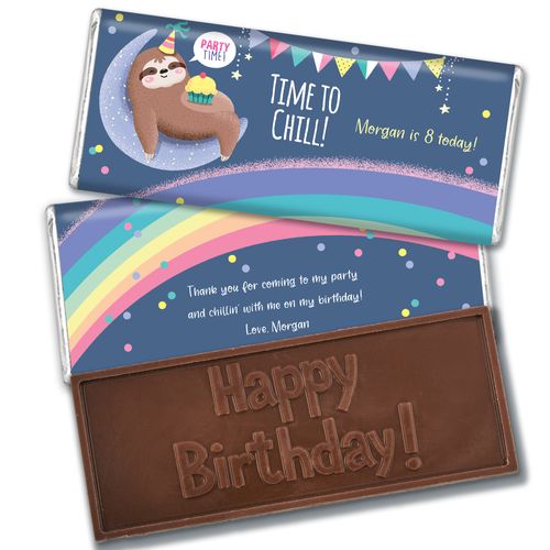 Personalized Chill Birthday Embossed Chocolate Bars