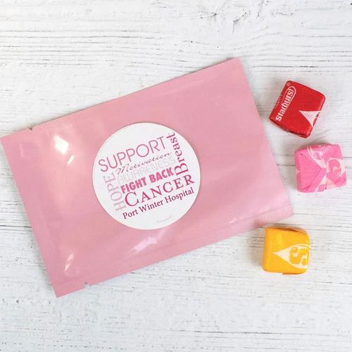 Personalized Breast Cancer Awareness Strength in Words - Starbursts