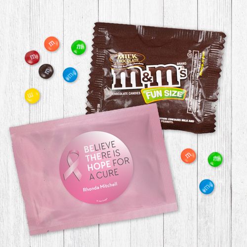 Personalized Breast Cancer Awareness Be the Hope - Milk Chocolate M&Ms