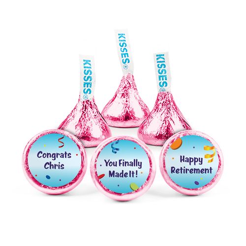 Personalized Retirement All Fun Hershey's Kisses