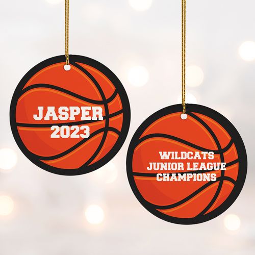 Basketball Holiday Ornament