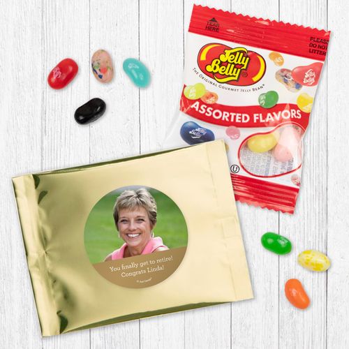 Personalized Retirement - Jelly Belly Assorted Jelly Beans