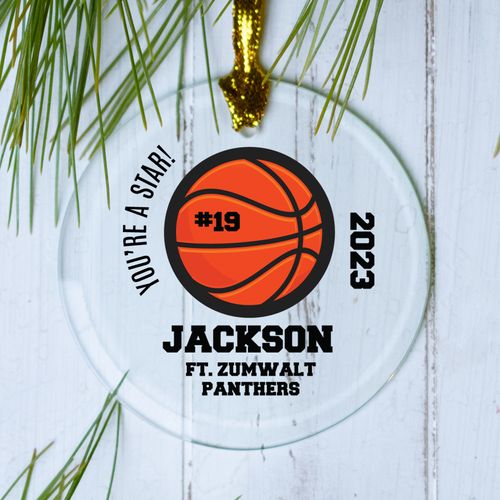 Basketball Star Holiday Ornament