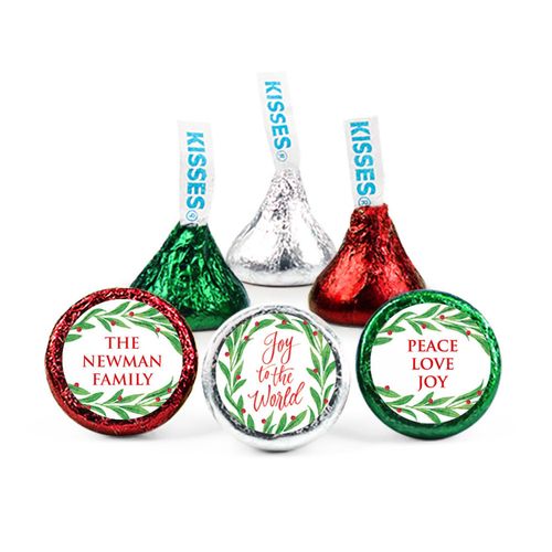 Personalized Christmas Joyous Spirit Hershey's Kisses