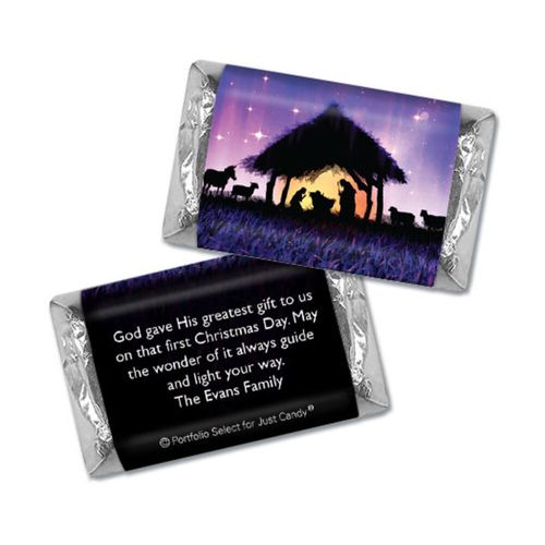 Personalized Hershey's Miniatures - Christmas Holy Night