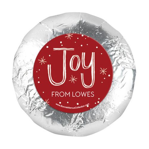 Personalized Bonnie Marcus Joy to the World Christmas 1.25" Stickers (48 Stickers)