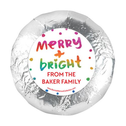 Personalized Bonnie Marcus Very Merry Christmas 1.25" Stickers (48 Stickers)