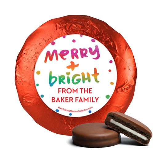 Personalized Bonnie Marcus Very Merry Christmas Chocolate Covered Oreos