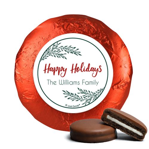 Personalized Christmas Geometric Holiday Chocolate Covered Oreos